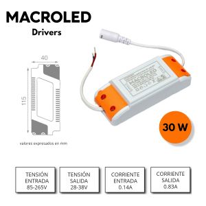 DRIVER PARA PANEL 30W MACROLED - Vista 1