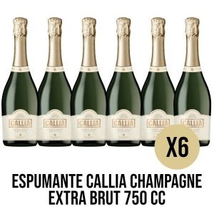 VINO ESPUMANTE CALLIA CHAMPAGNE EXTRA BRUT 750 CC X6 UNIDADES - Vista 1