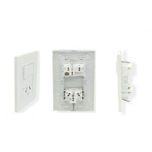 SET ARMADO 1 INTERRUPTOR 1 TOMACORRIENTE 10A (1 PUNTO Y TOMA ESPECIAL) LINEA URBANA EXULTT - Vista 1