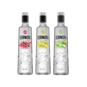 VODKA SERNOVA WILD BERRIES + FRESH CITRUS +  SWEET APPLE PEAR 700 CC