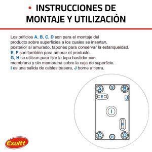 CAJA SUPERFICIE PARA CAPSULADA 10X5 CM EXULTT - Vista 4