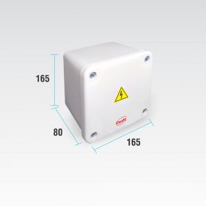 CAJA DE PASO ESTANCA IP65 EXTERIOR 165 X 165 X 80 MM - Vista 1