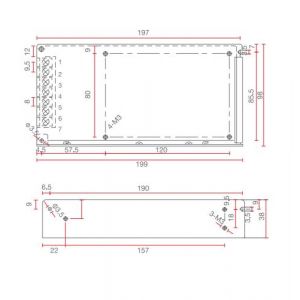 FUENTE LED SWITCHING 12V 10A 120W IP20 POWER SWITCH - Vista 2