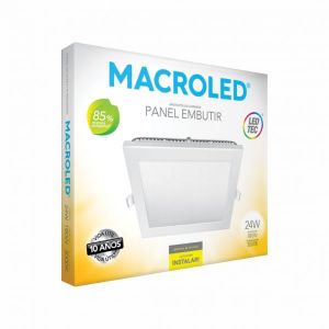 PANEL LED EMBUTIR CUADRADO 24W MACROLED - Vista 1