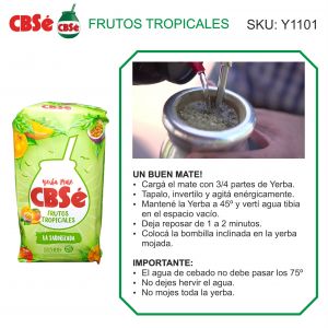 PAQUETE YERBA CBSE FRUTOS TROPICALES 500 GR - Vista 3