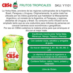 PAQUETE YERBA CBSE FRUTOS TROPICALES 500 GR - Vista 2