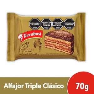 ALFAJOR TERRABUSI TRIPLE DULCE DE LECHE 70 GR - Vista 1