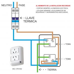 SET ARMADO TOMA DOBLE 10A DE SUPERFICIE (VIEJO) EXULTT - Vista 4