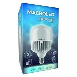 LAMPARA GALPONERA LED 90W E40 PVC MACROLED - Vista 3