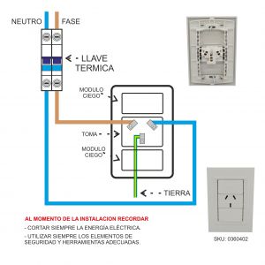 SET ARMADO 1 TOMACORRIENTE 10A  LINEA URBANA EXULTT - Vista 2