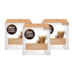 CAPSULAS DE CAFE DOLCE GUSTO CORTADO X 3 CAJAS