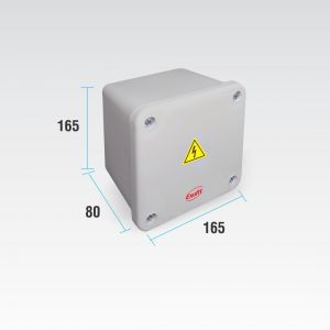 CAJA DE PASO ESTANCA IP65 EXTERIOR 165 X 165 X 80 MM - Vista 3