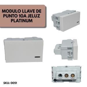 MODULO LLAVE DE PUNTO 10A JELUZ PLATINUM - Vista 4