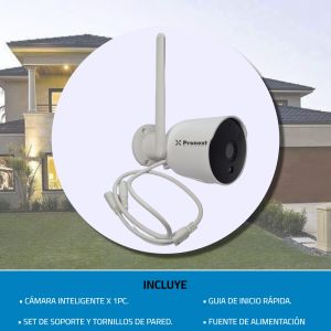 CAMARA DE SEGURIDAD IP SMART CON VISIÓN NOCTURNA HD RESOLUCION 2MP EXTERIOR PRONEXT - Vista 5