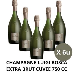 CHAMPAGNE LUIGI BOSCA EXTRA BRUT CUVEE 750 CC X 6 BOTELLAS - Vista 1