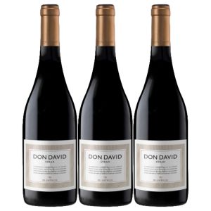 VINO DON DAVID SYRAH 750 CC X 3 UNIDADES