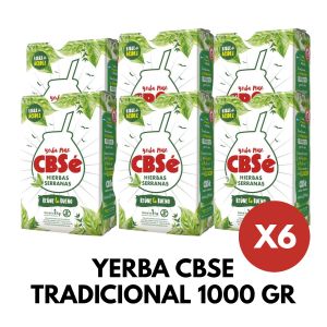 PAQUETE YERBA CBSE TRADICIONAL 1000 GR X 6 UNIDADES - Vista 1