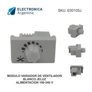 MODULO JELUZ VERONA VARIADOR DE VENTILADOR BLANCO - Vista 1