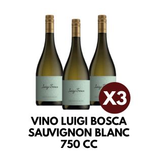 VINO LUIGI BOSCA SAUVIGNON BLANC 750 CC X 3 UNIDADES - Vista 1