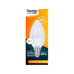 LAMPARA VELA LED 5 WATT CANDELA - Vista 3