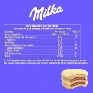 ALFAJOR MILKA MOUSSE TRIPLE BLANCO 55 GR - Vista 4