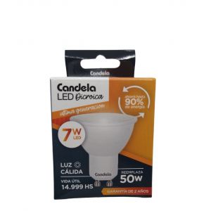 LAMPARA LED DICROICA 7W GU10 CANDELA - Vista 4