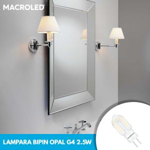 LAMPARA BIPIN OPAL G4 2.5W 220V MACROLED - Vista 6