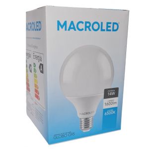 LAMPARA GLOBO CHICO LED 14W E27 MACROLED - Vista 5