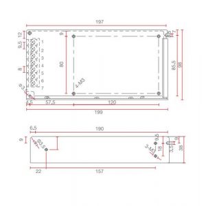 FUENTE LED SWITCHING 24V 5A 120W IP20 POWER SWITCH - Vista 2