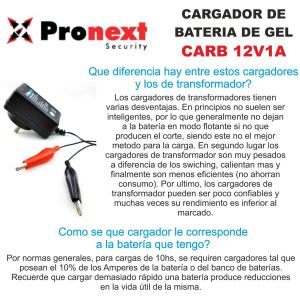 BATERIA DE GEL 12V 7 AH CON CARGADOR DE 12V 7 AH - Vista 3