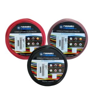 CABLE UNIPOLAR 6 MM X 100M PACK X 3 COLORES (MARRON - ROJO - NEGRO)