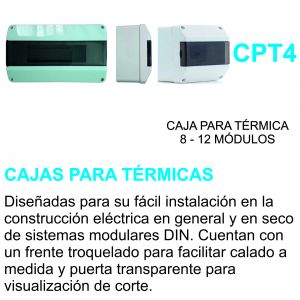 TABLERO ELECTRICO P/ TERMICA 8 A 12 MODULOS STAR BOX - Vista 4