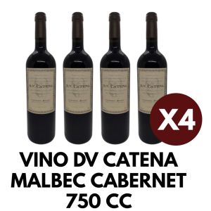 VINO DV CATENA MALBEC CABERNET 750 CC X 4 - Vista 1