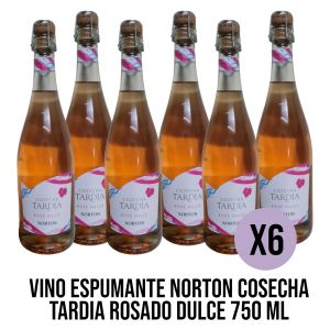 VINO ESPUMANTE NORTON COSECHA TARDIA ROSADO DULCE 750 ML X 6 UNIDADES - Vista 1