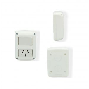 SET ARMADO 1 INTERRUPTOR Y 1 TOMA SUPERFICIE  ESPECIAL (1 PUNTO Y TOMA) LINEA URBANA EXULTT - Vista 1