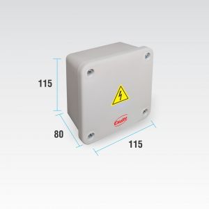 CAJA DE PASO ESTANCA IP65 EXTERIOR 115 X 115 X 80 MM - Vista 3