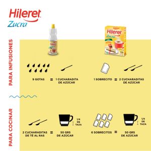 EDULCORANTE HILERET ZUCRA FORTE 100 SOBRES - Vista 2