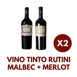 VINO TINTO RUTINI MALBEC + MERLOT - Vista 1