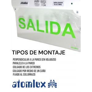 CARTEL SEñALIZADOR LED "SALIDA"" ATOMLUX - Vista 1