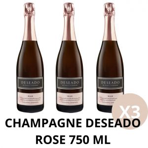 CHAMPAGNE DESEADO ROSE 750 ML X 3 BOTELLAS - Vista 1