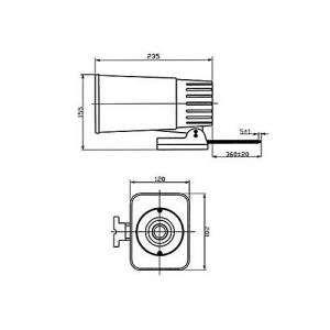 BOCINA PLASTICA DE EXTERIOR 30W PRONEXT - Vista 3