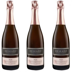 CHAMPAGNE DESEADO ROSE 750 ML X 3 BOTELLAS