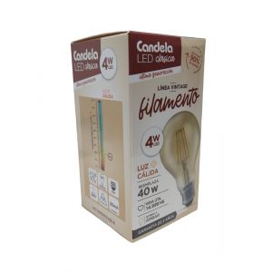 LAMPARA LED CLASICA FILAMENTO 4W CANDELA - Vista 2