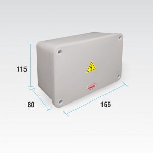 CAJA DE PASO ESTANCA IP65 EXTERIOR 165 X 115 X 80 MM - Vista 3