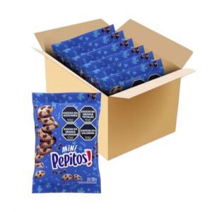 CAJA POR 54 UNIDADES DE GALLETITAS MINI PEPITOS 50 GR