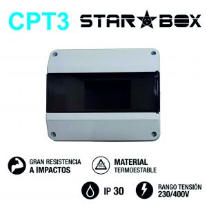 TABLERO ELECTRICO P/ TERMICA 4 A 8 MODULOS STAR BOX - Vista 2