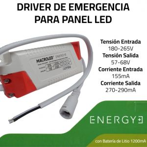 DRIVER DE EMERGENCIA 6W 12W 18W 24W MACROLED - Vista 3