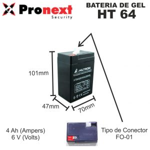 BATERIA DE GEL DE 6V 4A HILTRON - Vista 1