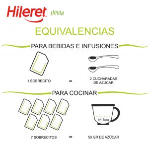 EDULCORANTE HILERET STEVIA 400 SOBRES X 3 UNIDADES  - Vista 2