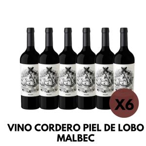 VINO CORDERO PIEL DE LOBO MALBEC 750 CC X 6 BOTELLAS - Vista 1